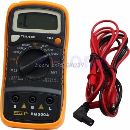 Resistance Tester BM500A 1000V 1999M Digital Insulation Meter Megohmmeter Megger G18 Whosale&DropShip