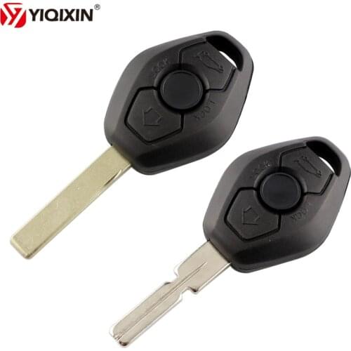 YIQIXIN Remote Car Key Shell Replacement For Bmw 3 5 7 Series Z3 Z4 X3 X5 M5 325i E38 E39 E46 Uncut Blade HU92 HU58 3 Button