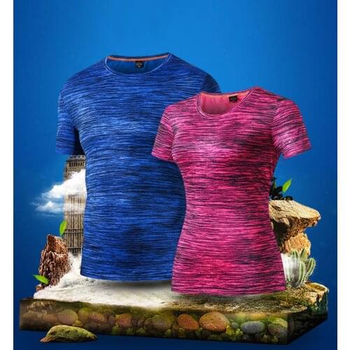 Sport Shirt Men Women Fitness Running T Shirts Breathable Quick Dry Tshirt Outdoor Unisex Gym Training Jogging Sportswear Cloth