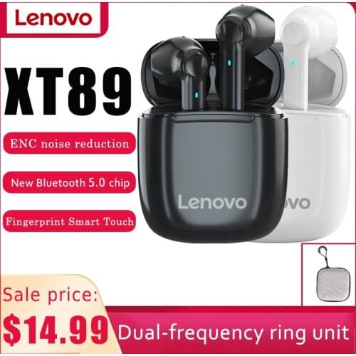 Lenovo XT89 TWS Bluetooth headset HIFI wireless headset ACC SBC touch headset bass with microphone HD audio wireless headset