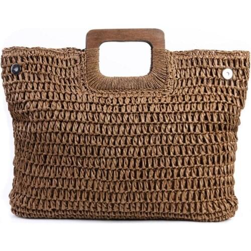 Vintage Bohemian Straw Bags for Women 2021 Summer Large Capacity Beach Handbags Rattan Handmade Kintted Travel Bags Bolsas Mujer