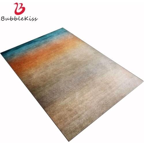 Bubble Kiss Fashion Carpets and Rugs for Home Living Room Area Rugs Modern Abstract Rainbow Printed Yellow Blue Gradient Carpet