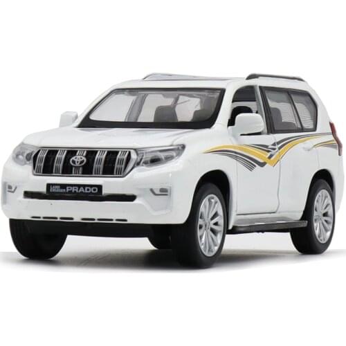 1/32 LAND CRUISER Prado 2019 SUV CAIPO MSZ Diecast Metal Model Car Toys for Kids Pull back Sound