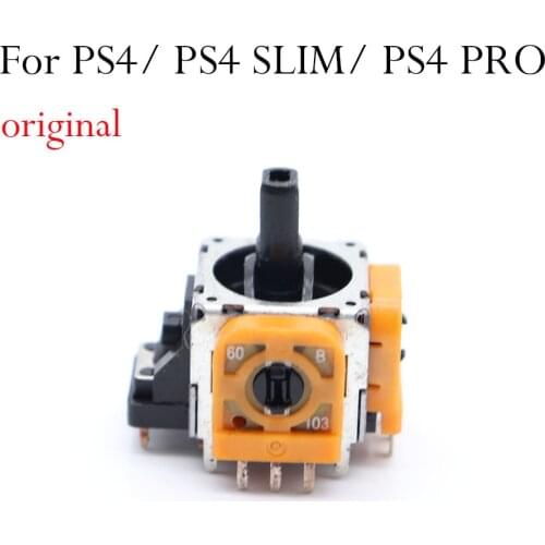 1pcs Original 3D Rocker Analog Joystick Replacement Yellow for Sony PlayStation 4 PS4 DualShock 4 Wireless Controller Con