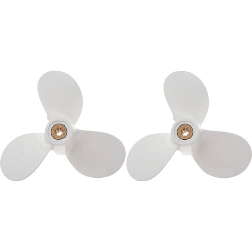 2pcs 115mm Aluminum Alloy Marine Boat Propeller 4/5/6 HP for Yamaha 7 1/2x7-BA