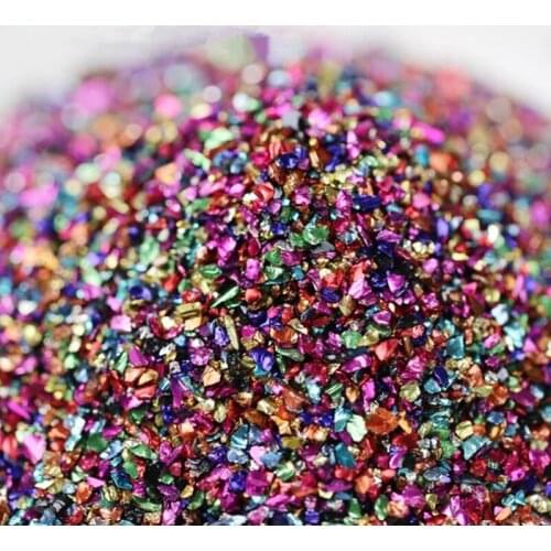 20g/Lot Glass Metal Crushed Stone Filler Epoxy Resin Mold Filling Decorative Crystal For DIY Handmade Jewelry