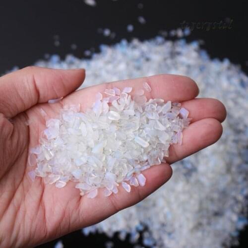 500g White Opal Crystal Gravel Tumbler Stone Decorative Rock
