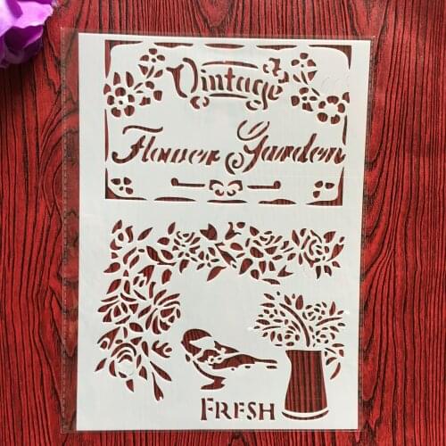 A4 29 * 21cm DIY mold wall painting scrapbook coloring relief photo album decoration paper card template model