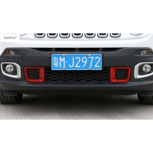 Accessories For Jeep Renegade 2015 - 2018 Front Grille Grill Air Conditioning AC Outlet Vent Vent Molding Ring Cover Kit Trim