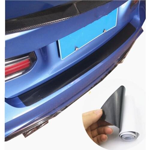 Auto Rear Bumper Trunk Tail Lip Carbon Fiber Protection Sticker Decal Car Styling For Chevrolet Cruze 2009- For Ford Focus 2 3