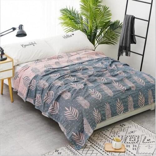 Bamboo Cotton Summer Air-condition Blanket Bedspreads Throw Blankets Knitted Blanket for sofa travel blanket 150*200/200*230cm