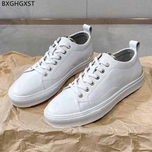 White Sneakers Men Sport Shoes Men Leather Casual Shoes Man Fashion Running Shoes for Man 2021 Zapatillas Hombre Chaussure Homme