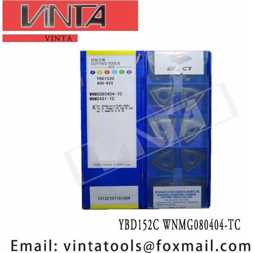 Free shipping high quality 10pcs/lots YBD152C WNMG080404-TC cnc carbide turning inserts