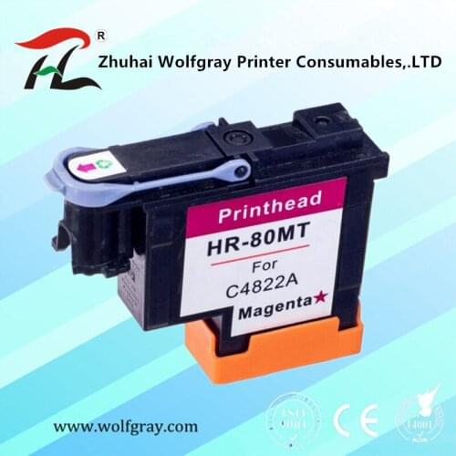 Compatible Magenta C4822A printhead for HP80 Designjet 1000 1050c 1055 Ink Cartridge Head for hp 80 Cartridges