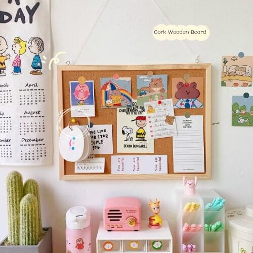 Big/small Size Wooden Letter Note Message Board Creative Postcard Photo Decorative Wall Cork Board Memo Paper Background Board