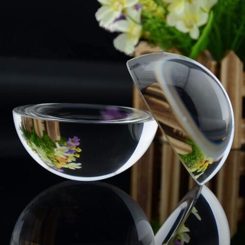 Crystal Decoration 100mm Glass Dome Paperweight Hemisphere Paper Weight Crystal Gift Transparent Half Ball Sphere Crystal Craft