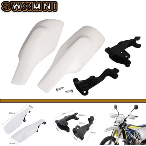 White Motocross Handguards MX Enduro Hand Shield Kit for Husqvarna TX FC FE TE TC FX 125 250 300 350 450 501 501S 2016-2017