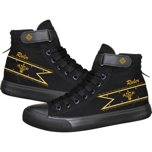 Anime Printing Black Canvas Shoes Fate Cosplay Boys Girls lovers Breathable Leisure Running Sneakers for Students Men Adult