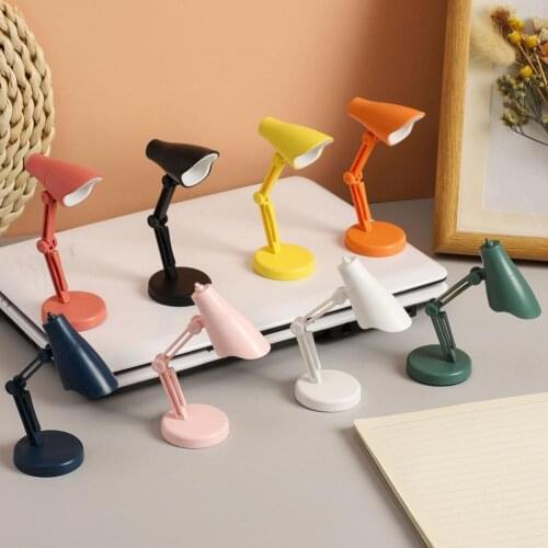 8 Colors Table Light Space-saving Magnet Adsorption Mini Desk Lamp Creative Wide Application Desk Lamp for Studying