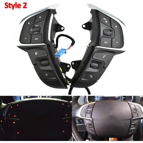 New Car Steering Wheel Control Button for C itroen C4 2013 PSA NUM 98084115ZD button switch
