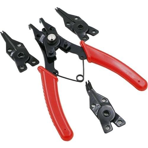 OlivesH Good Quality Four-in-one Multifunction Circlip Pliers Pliers Snap Ring Pliers Pliers Card Straight Outside Dropshipping