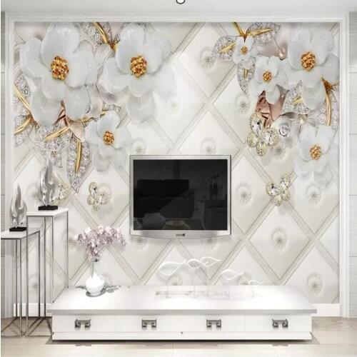 Custom 3d Modern Wallpaper In Wallpapers 3d Wall Papers Home Emprovement Decorative Flower Wallpaper Golden Luxury Mural desktop