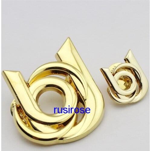 Manufacturers directly ordered personalized hollow metal brooch badge, business unit LOGO hollow badge