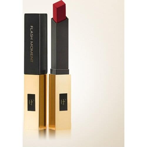 Pudaier Luxury Velvet Matte Lipstick for Lip Square Small Gold Bars Matt Lipstick Waterproof Makeup Lip Stick Tint Lip Gloss Red
