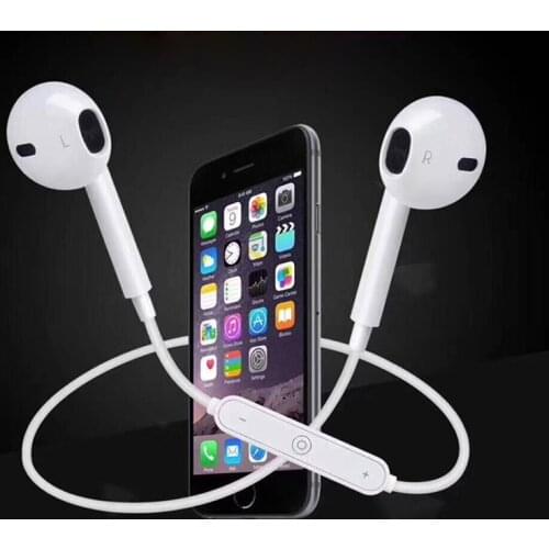 S6 Sport Neckband Wireless Headphone Bluetooth Earphone Headphone For Phone with Mic Earphone For iPhone Xiaomi Huawei