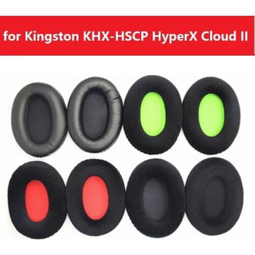 Replacement EarPads for Kingston KHX-HSCP HyperX Cloud II 2 HSCD Headphones Foam Earmuffs Ear Pads Cushion Headset Accessories