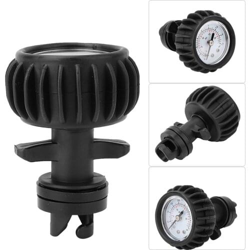 Brand New 25PSI 1.6BAR Barometer Air Pressure Gauge For Inflatable Boat Raft Kayak Black Marked With PSI And BAR Units