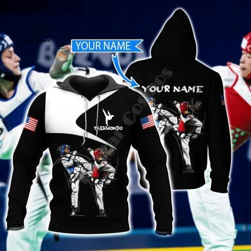 NewFashion Cosplay Martial Arts Sports Taekwondo Sportswear Tracksuit Harajuku 3DPrint Men/Women Funny Casual Jacket Hoodies A-2