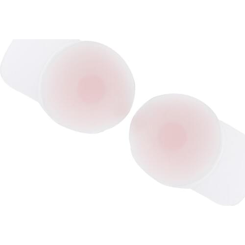 Ultra Thin Silicone Reusable - Adhesive Nippleless Pasties Sticky Bra for Women