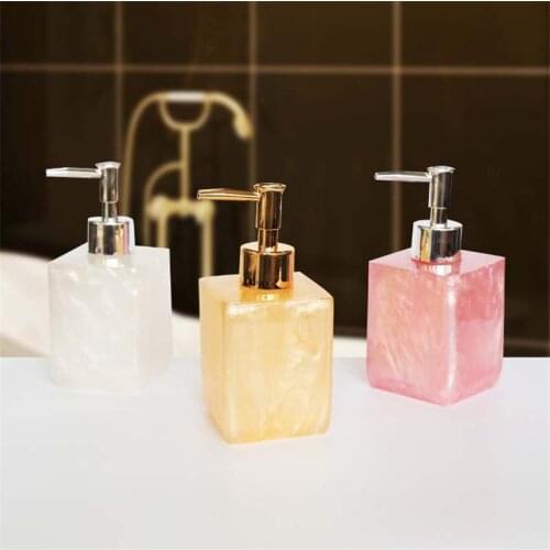 NEWYEARNEW 1piece 250ml Resin Liquid Soap Dispensers Emulsion Latex Bottle Accessories Bathroom Set Wedding Gift