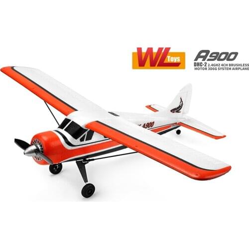 Wltoys XK DHC-2 A900 RC Airplanes Upgrade A600 RC Plane RTF 2.4G Brushless Motor 3D/6G Compatible FUTABA S-FHSS Aircraft Glider