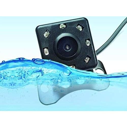 1pc Car Reversing Camera HD Water-proof 8 Light External Square Rear View Camera Accessories