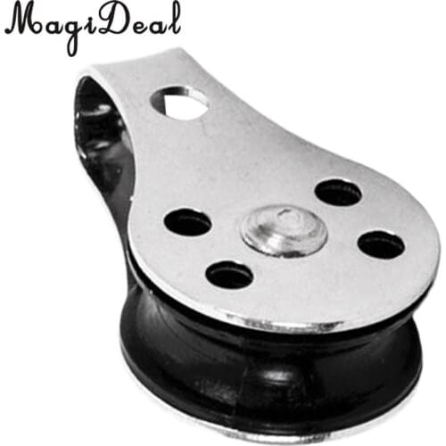 MagiDeal Top Quality 1Pc M5 Marine Grade Stainless Steel Nylon Pulley for Kayak Canoe Boat Fishing Surfing Water Sport Accessory