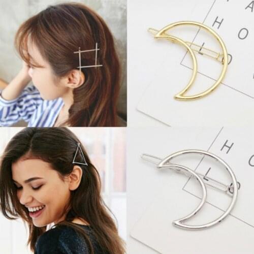 1pcs Sexy Simplicity Metal Moon Hair Clip Hairband Comb Bobby Pin Barrette Hairpin Headdress Accessories Beauty Styling Tool #R0