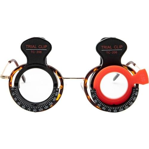 2Pcs Trial Frame Clip Lens Frames Optometry Single Eye Optical Test Frame Testing Accessories Glasses Equipment Stand