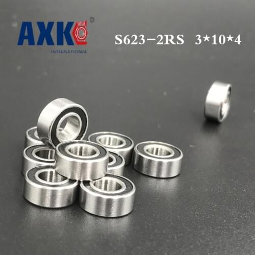 2021 Promotion Ball Bearing Free Shipping 50pcs Ss623-2rs S623 623 3*10*4 Miniature Bearing Hybrid Ceramic For Fishing Vessels