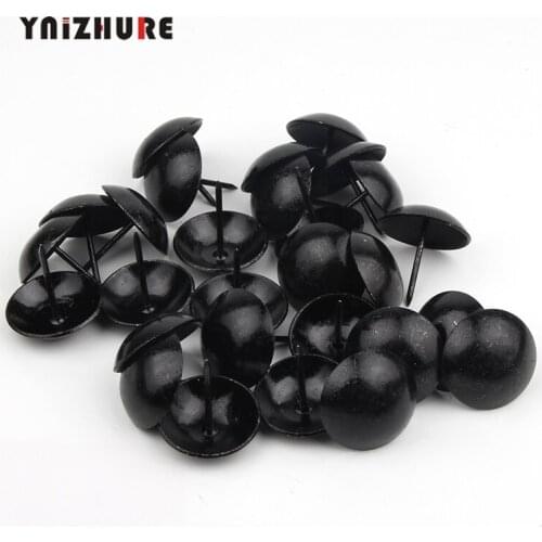 30PCS Black Iron Upholstery Nail Antique Jewelry Case Box Sofa Decorative Tack Stud Pushpin Decorative Furniture Nails