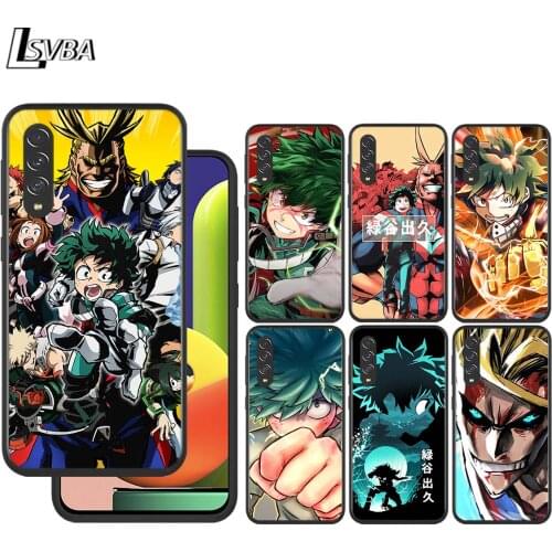 My Hero Academia Anime for Samsung Galaxy A90 A80 A70 A60 A50 A40 M30 A20E A2Core A10S A10E Silicon Soft Black Phone Case