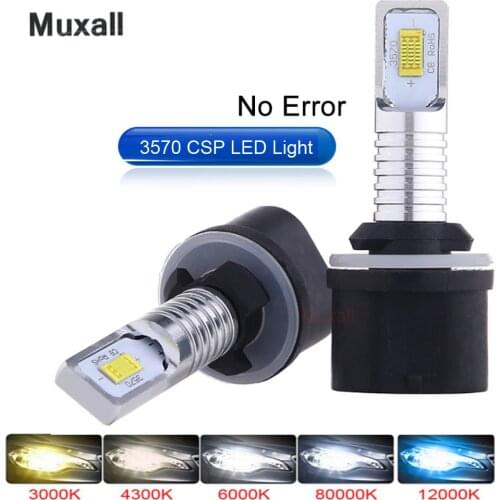 Muxall Car H7 LED Lamp H4 H3 H1 H11 Front Bulb 9005 881 Ice lamp 3000K 6000K 12V MINI Canbus Car Headlights Car Fog Light Kit