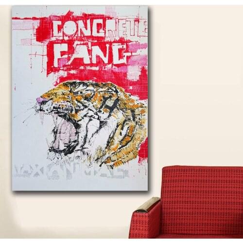 Large size Concrete Jungle Canvas Painting For Living Room Home Decoration Oil Painting On Canvas Wall Painting No Frame