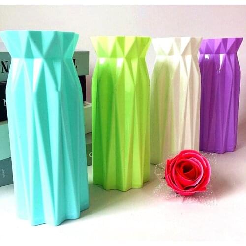 Nordic style Flower Basket Flower vase Geometric Origami Vase Flower Arrangement Pot Container Home Office Table decoration