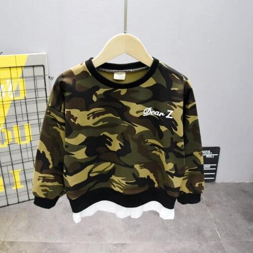 Kids Clothes Baby T-shirt Kids long Sleeve Shirt Girls Top Boy Clothing Cotton Girls T-shirt Spring Autumn Camouflage T-shirt