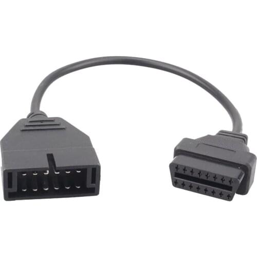Hot Sale 2021 Newest OBD/OBD2 Connector for GM 12 Pin Adapter to 16Pin Diagnostic Cable GM 12Pin For GM Vehicles Free Shipping