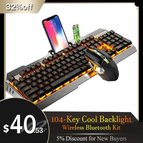 Gaming Keyboard Mouse Combo USB Luminous Keybord Gamer Kit Waterproof MultiMedia LED RGB Backlit Keyboard And Mouse For PC