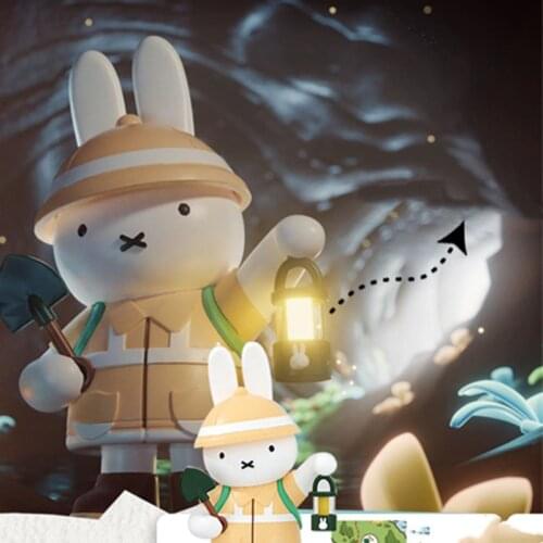 Kawaii Rabbit Blind Box Toys Adventure Series Anime Action Figure Surprise PVC Model Guess Bag caja ciega Decoration Girls Gift