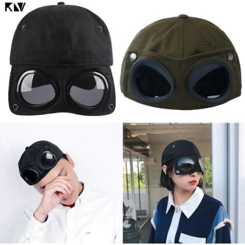 KLV Pilot Glasses Duck Hat Men Women Fashion Wild Students Street Trend Baseball Cap Unisex Cotton Funny Adults Baseball Hat